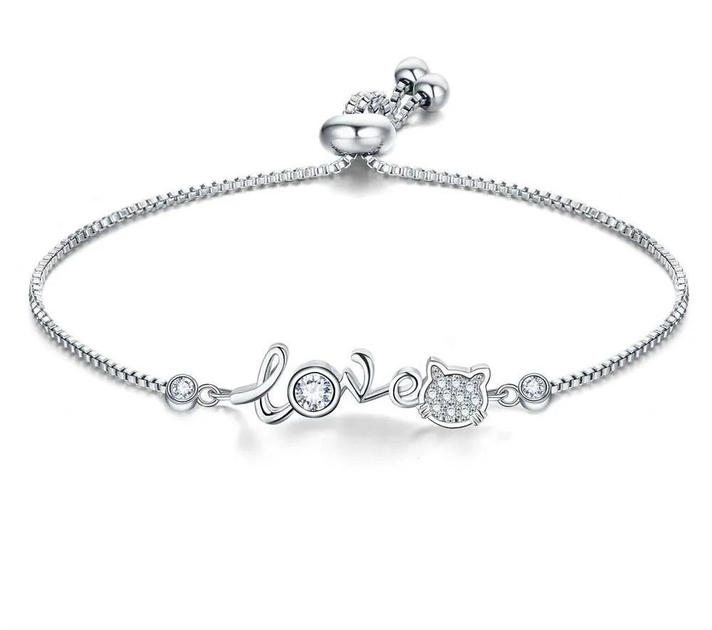 Love Cat Adjustable Bracelets