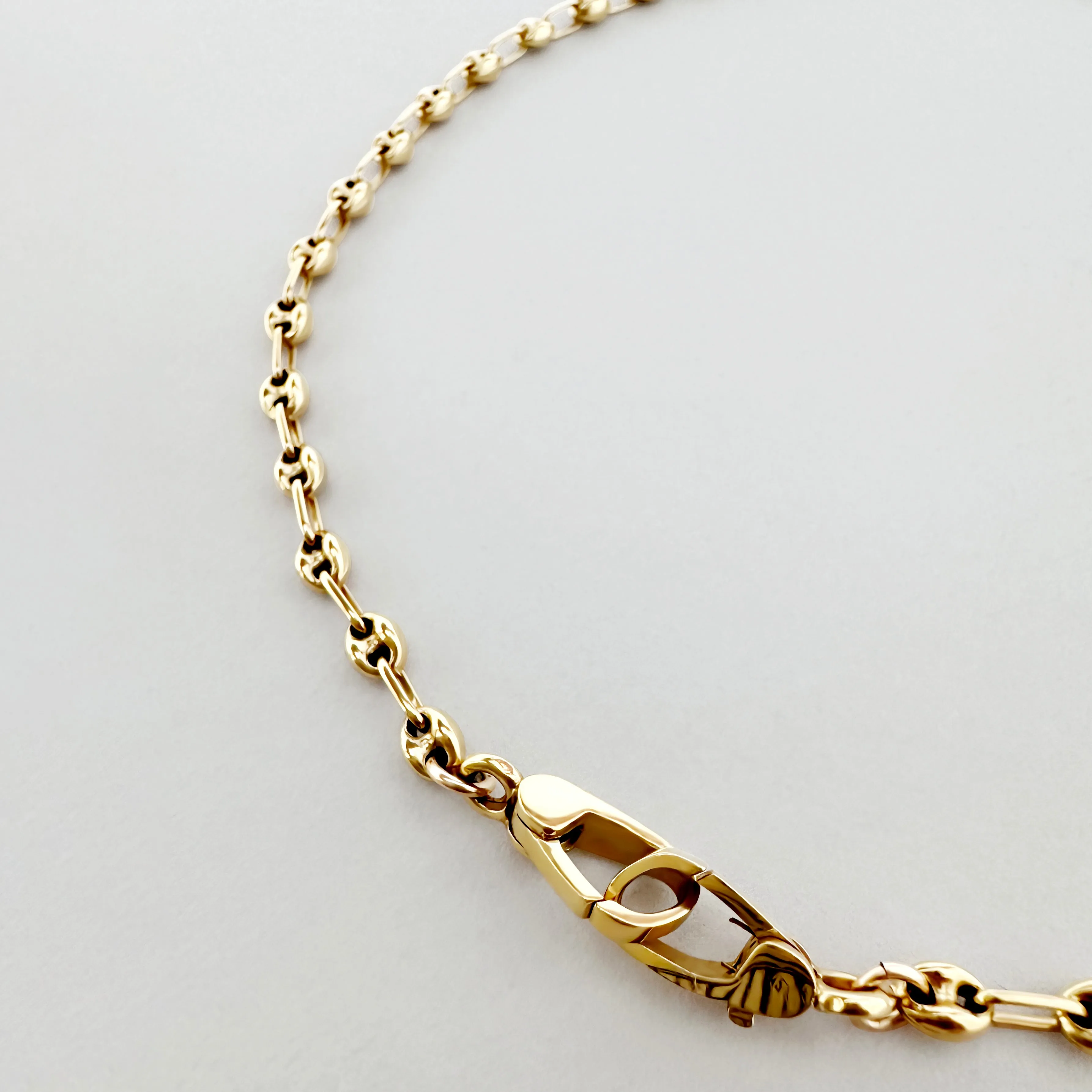 “LOVE LOCK” Necklace- petit mini puffy mariner