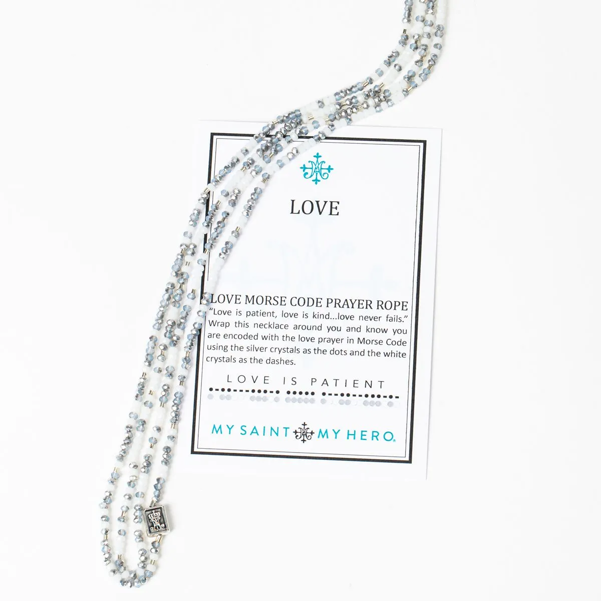 LOVE MORSE CODE PRAYER ROPE (NK00062-S)