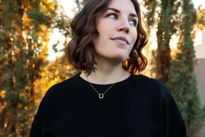 Lucky Horseshoe Gold Pendant Necklace
