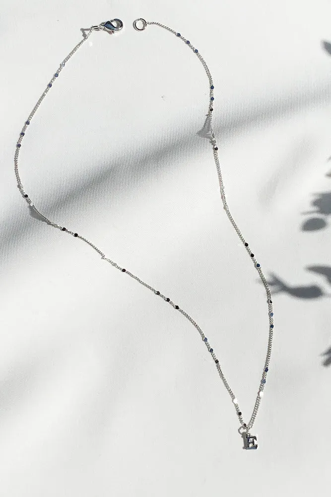 Lynn Initial Necklace In Silver