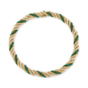Malachite Rope Necklace