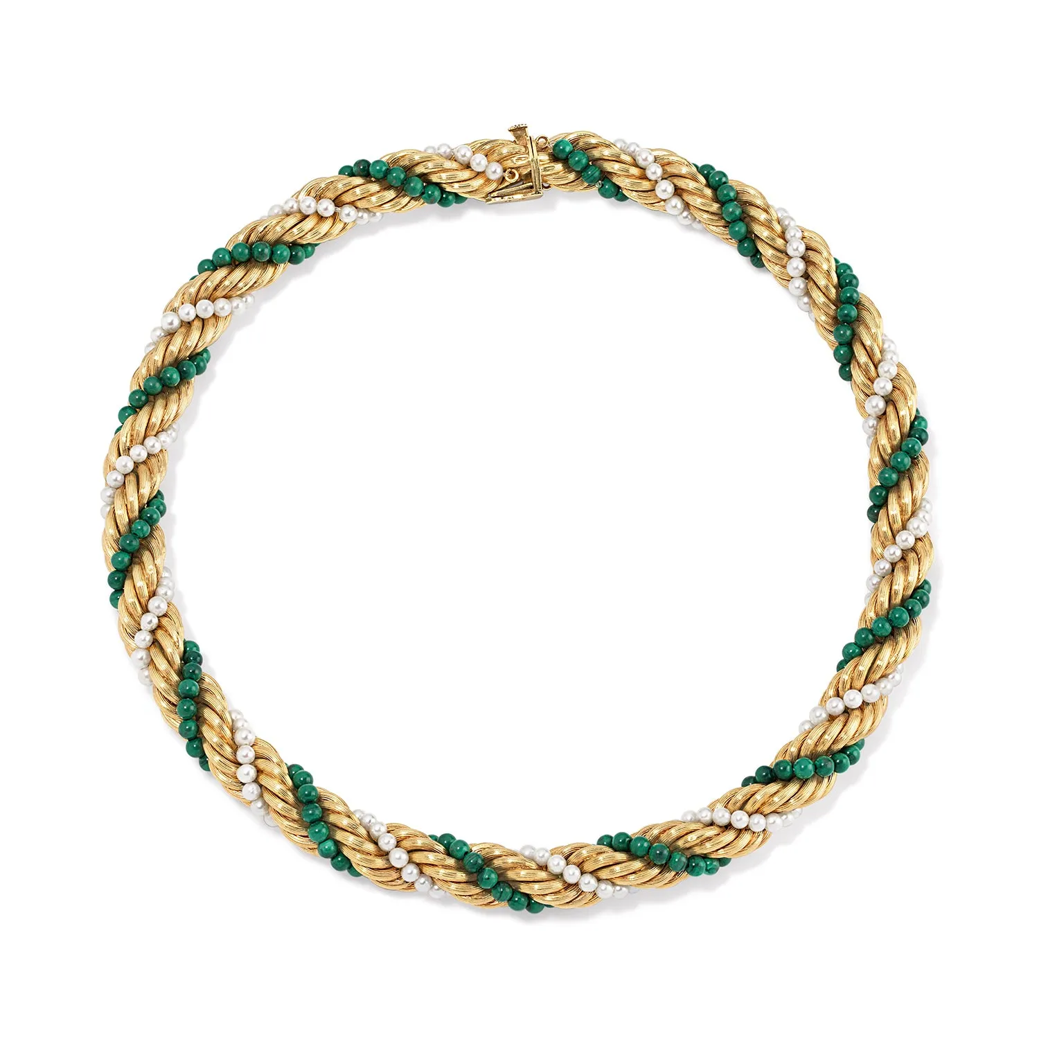 Malachite Rope Necklace