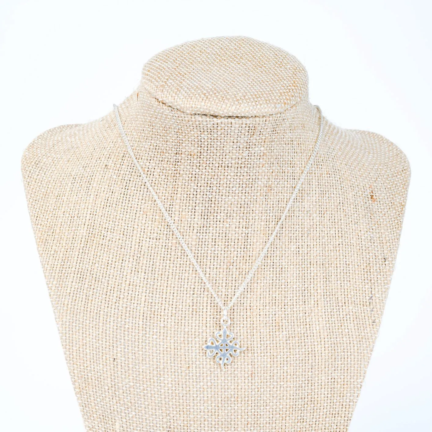 ME™ Funtunfunefu-Denkyemfunefu Silvertone Necklace