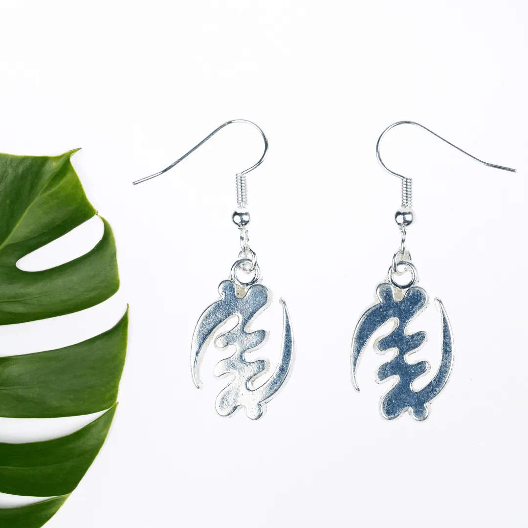 ME™ Gye Nyame Silvertone Earrings