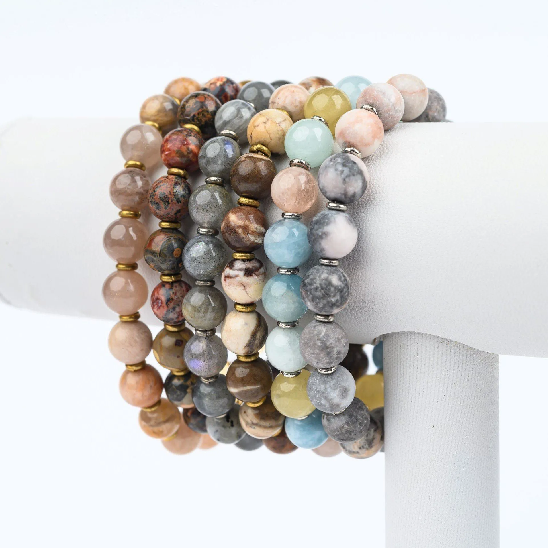 ME™ Kenya Trade Bead 7-inch Bracelet - Morganite