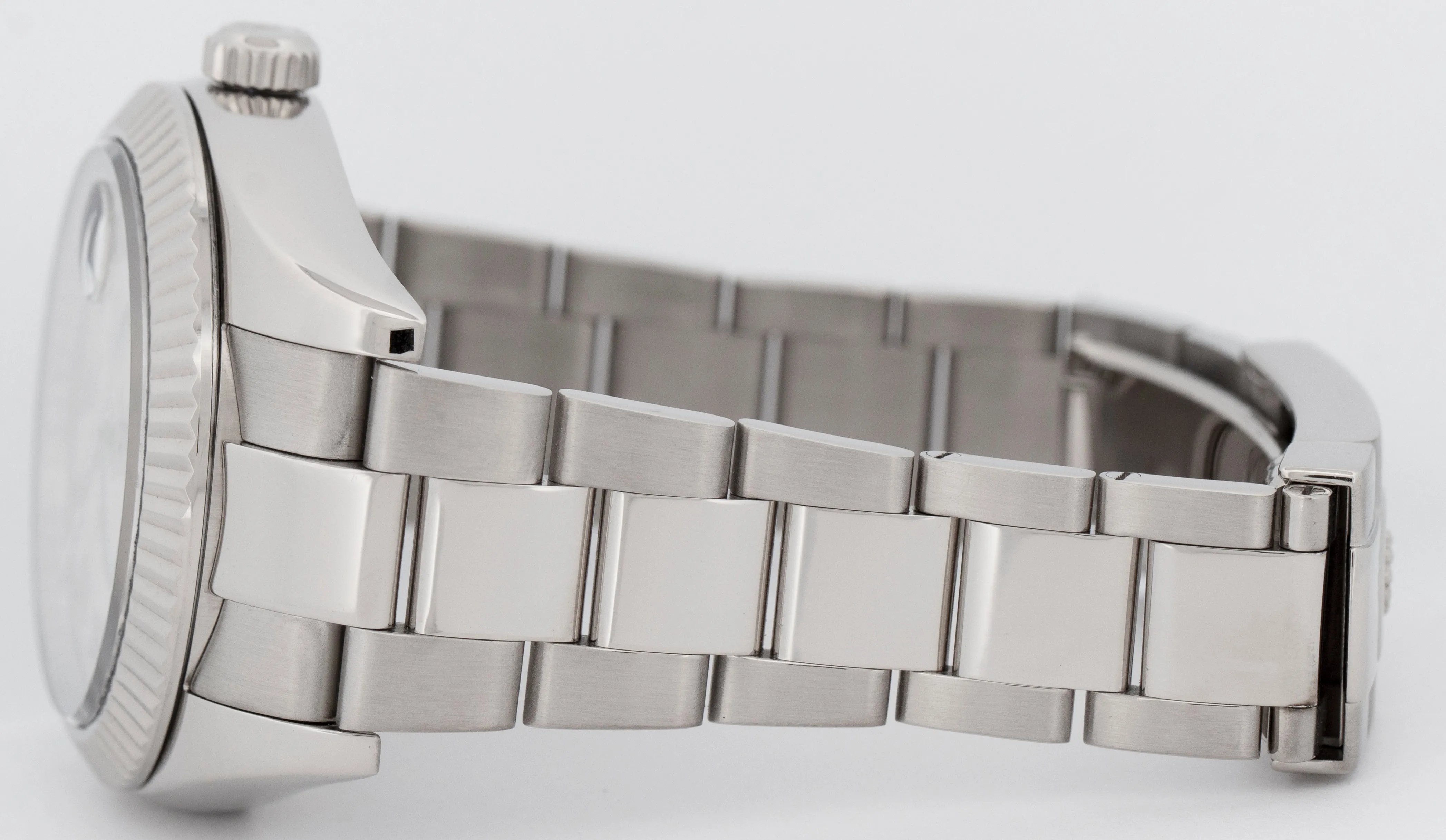 MINT Rolex Sky-Dweller IVORY ROMAN 18K White Gold Fluted 42mm Oyster Date 326939