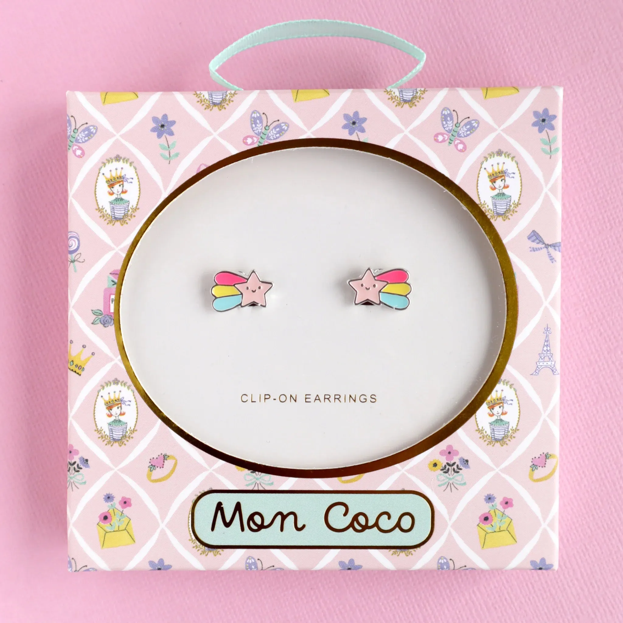 Mon Coco Shooting Star Clip On Earrings
