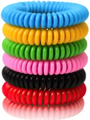 Mosquito Bracelets, 15 Pack Individually Wrapped, DEET Free, Natural and Waterproof Band