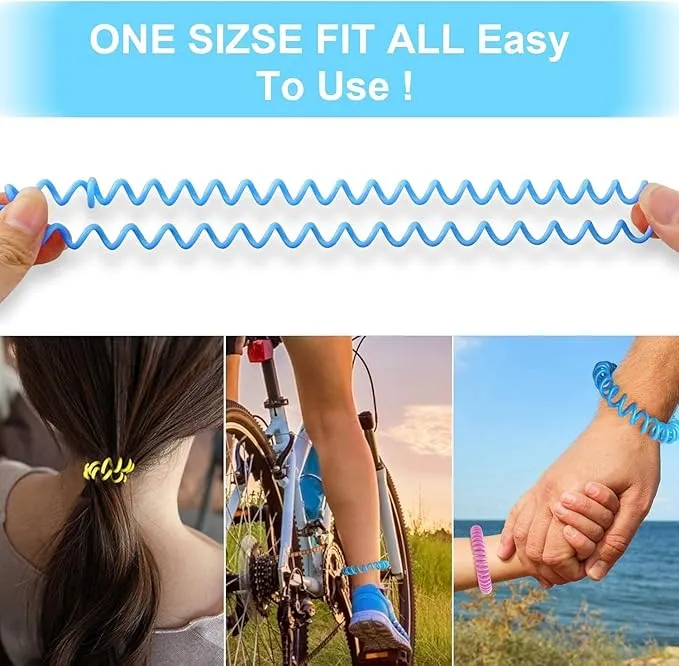 Mosquito Repellent Bracelets, 50 Pack DEET-Free Mosquito Bands for Adults and Kids, Individually Wrapped Waterproof Repellent Wristbands