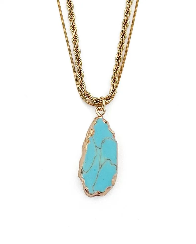 Nettie Double Strand Stone Necklace