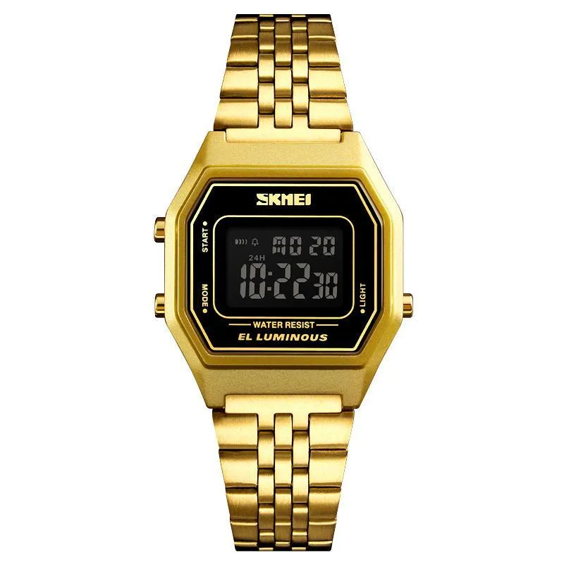 New Digital Men Luxury Retro Men's Sport Wristwatch Fashion Stopwatch Electronic Watches For Mens With  Alarm Clock