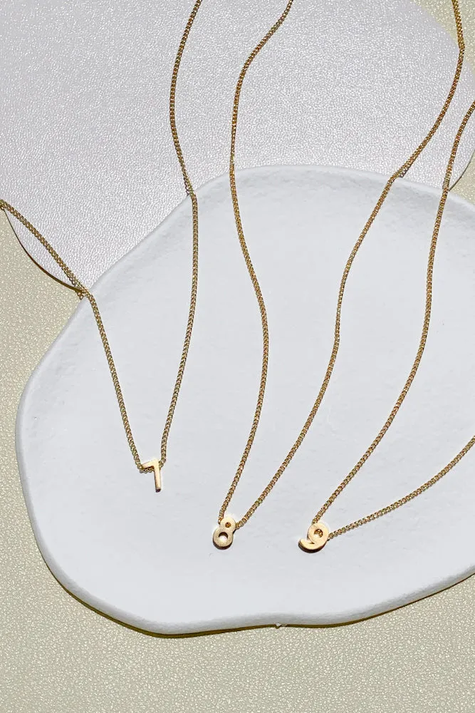 Number Fine Necklace