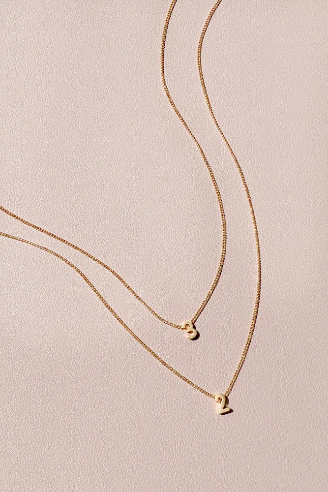 Number Fine Necklace