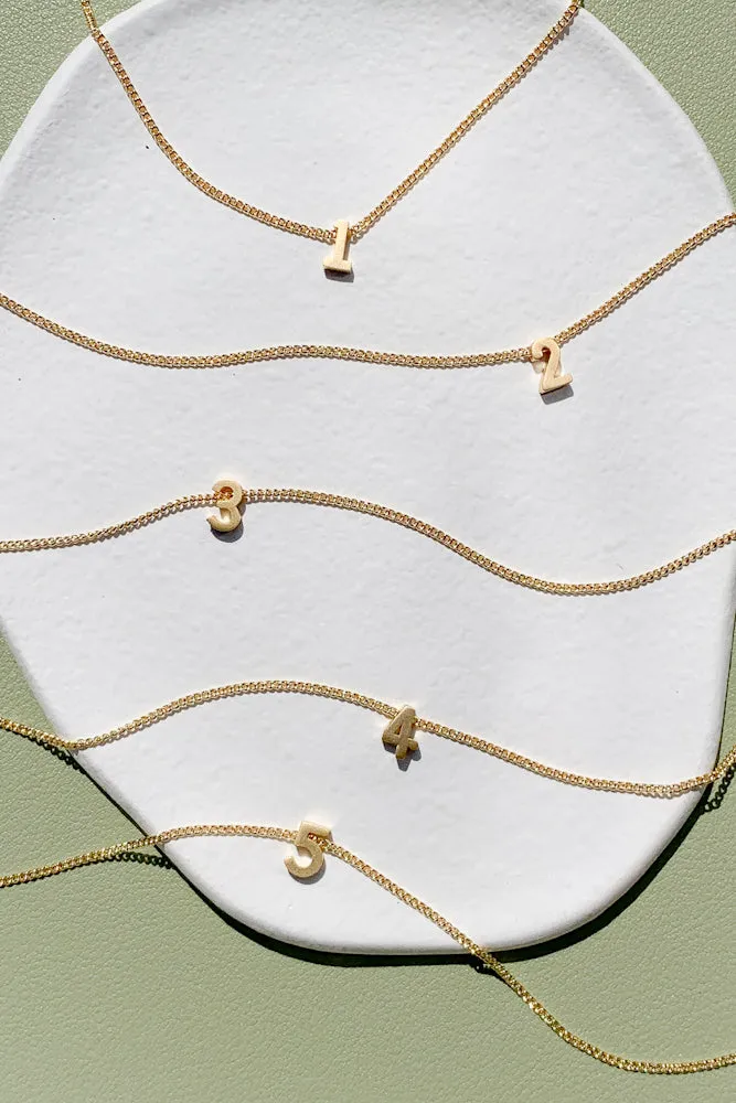 Number Fine Necklace