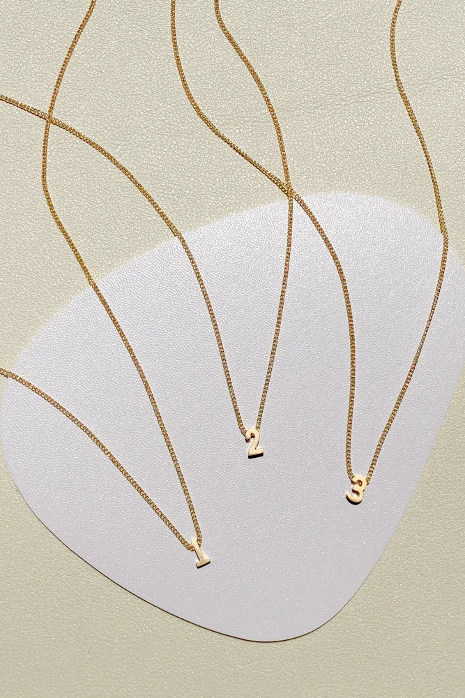 Number Fine Necklace