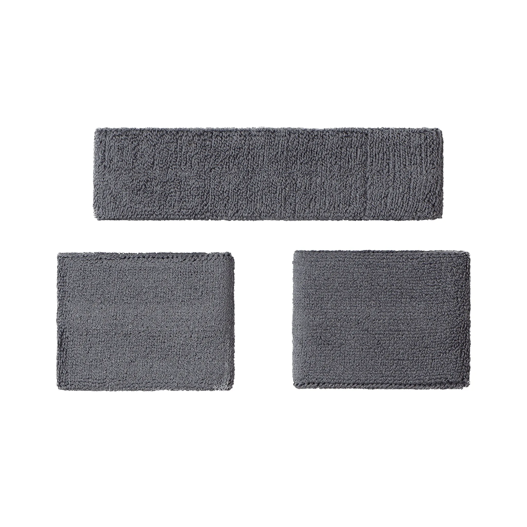 Osaka Sweatband Set - Grey - Lime