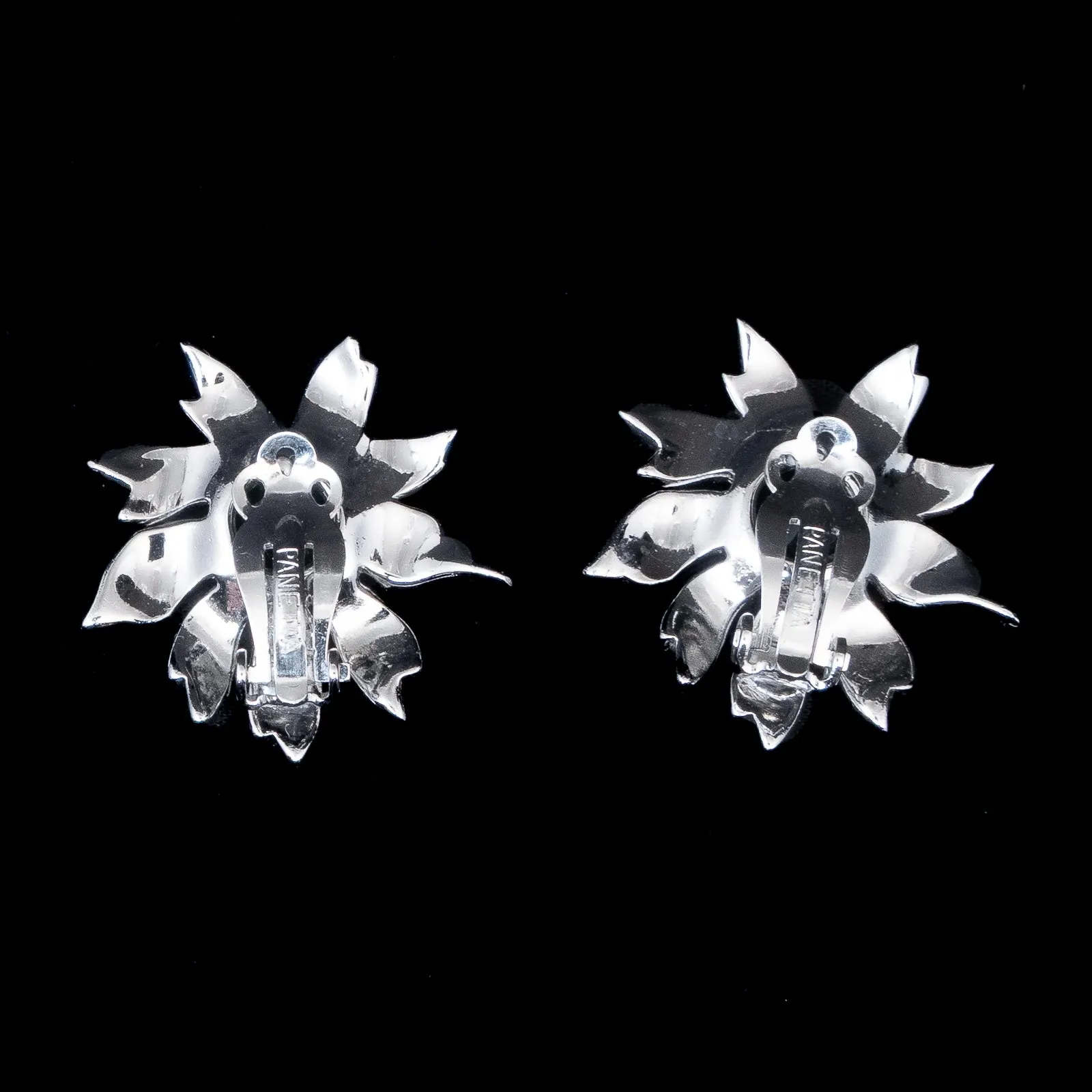 Panetta Green Flower Earrings