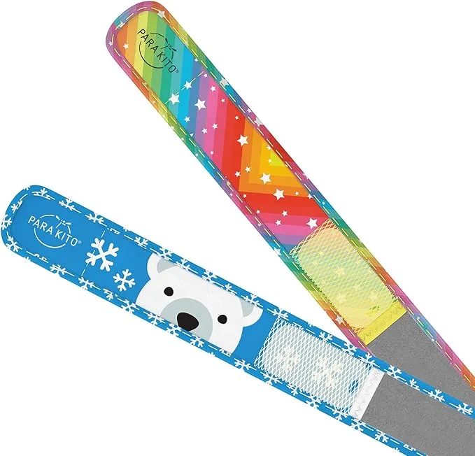 PARA'KITO Mosquito Repellent Pack - 2 Kids Wristbands & 2 Refills Rainbow/Polar Bear