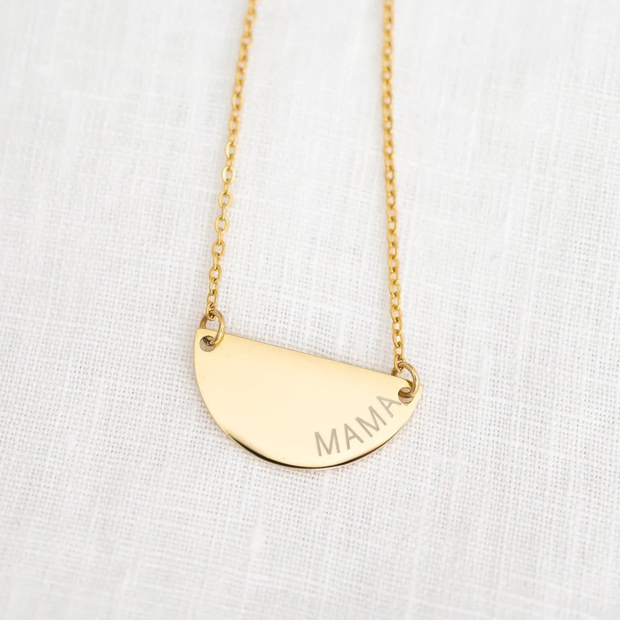 Personalised Semi Circle Necklace