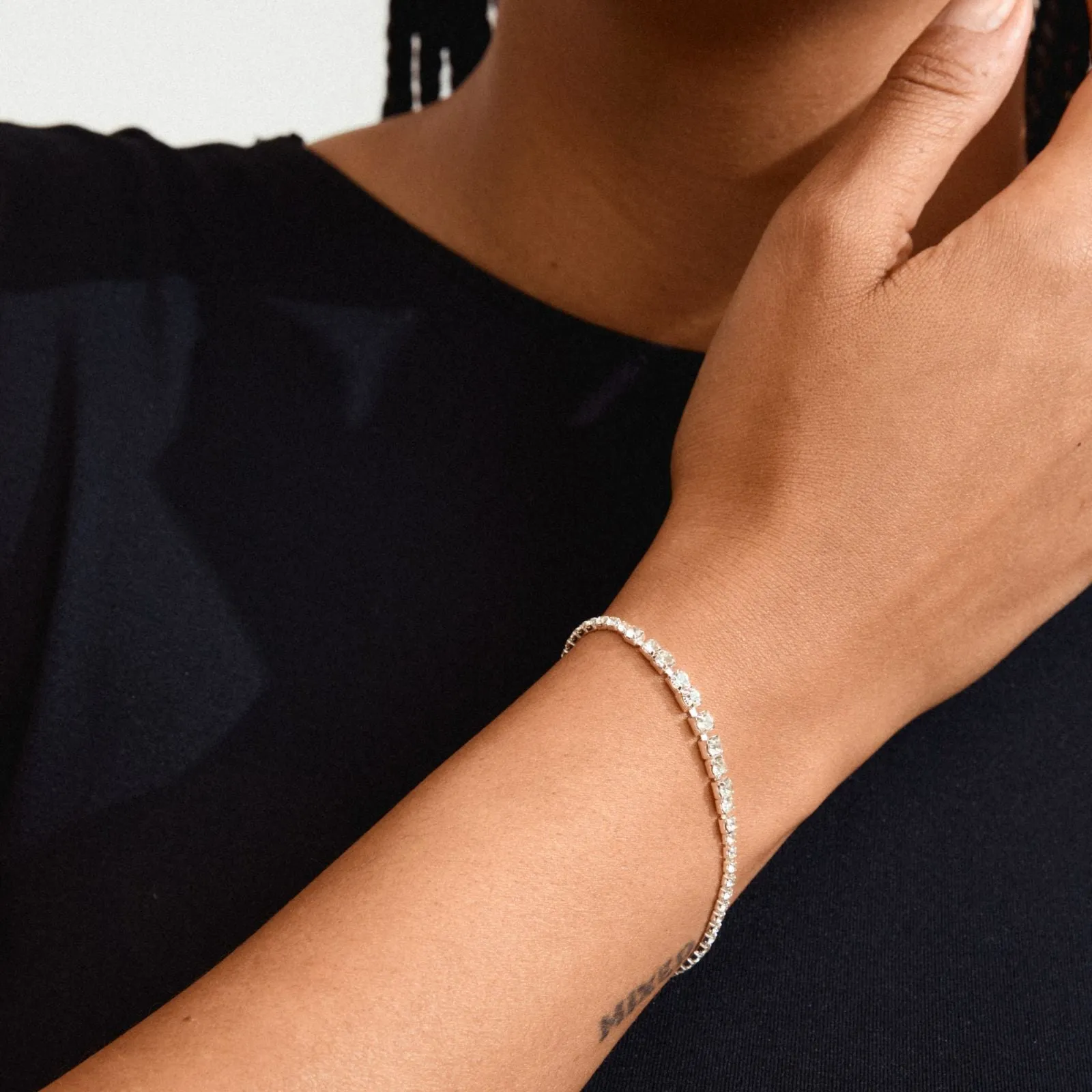 Pilgrim Sky Silver Clear Crystal Bracelet