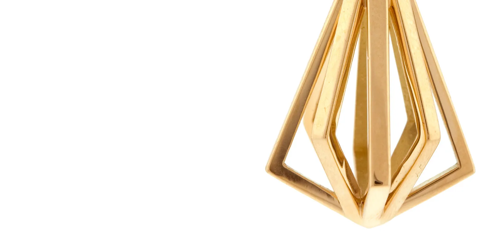 Pinwheel ii gold earrings