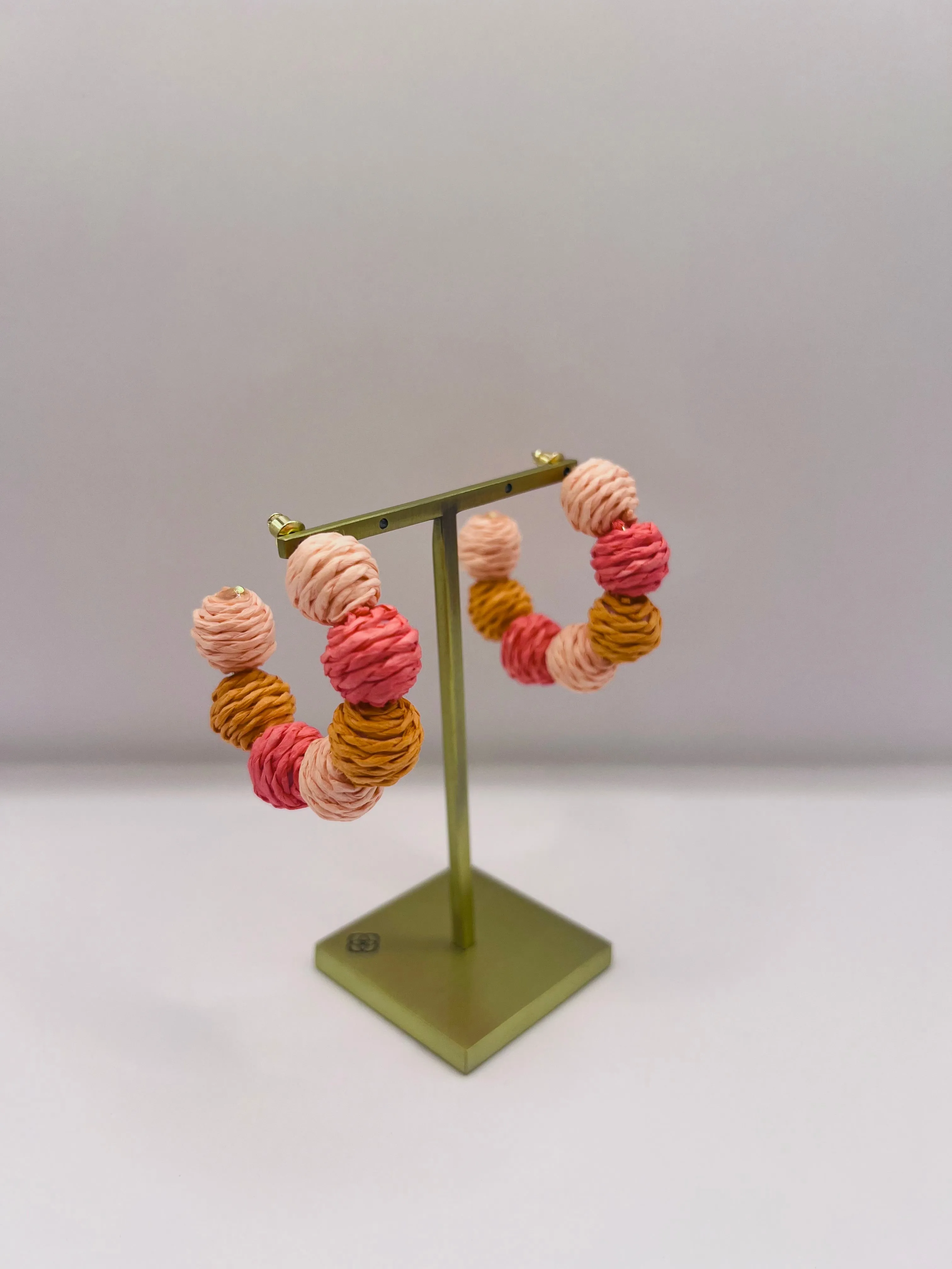 Pretty as a Peach Hoop Earrings