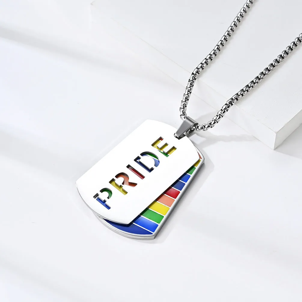 Pride Dogtag Necklace