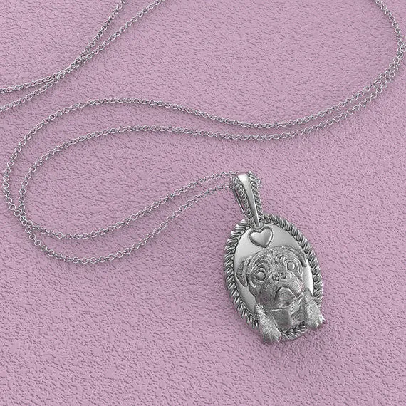 Pug Breed Jewelry Puppy Face Hallmark Charm