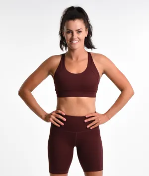 Pull Over Elle Elite Sports Bra - Maroon