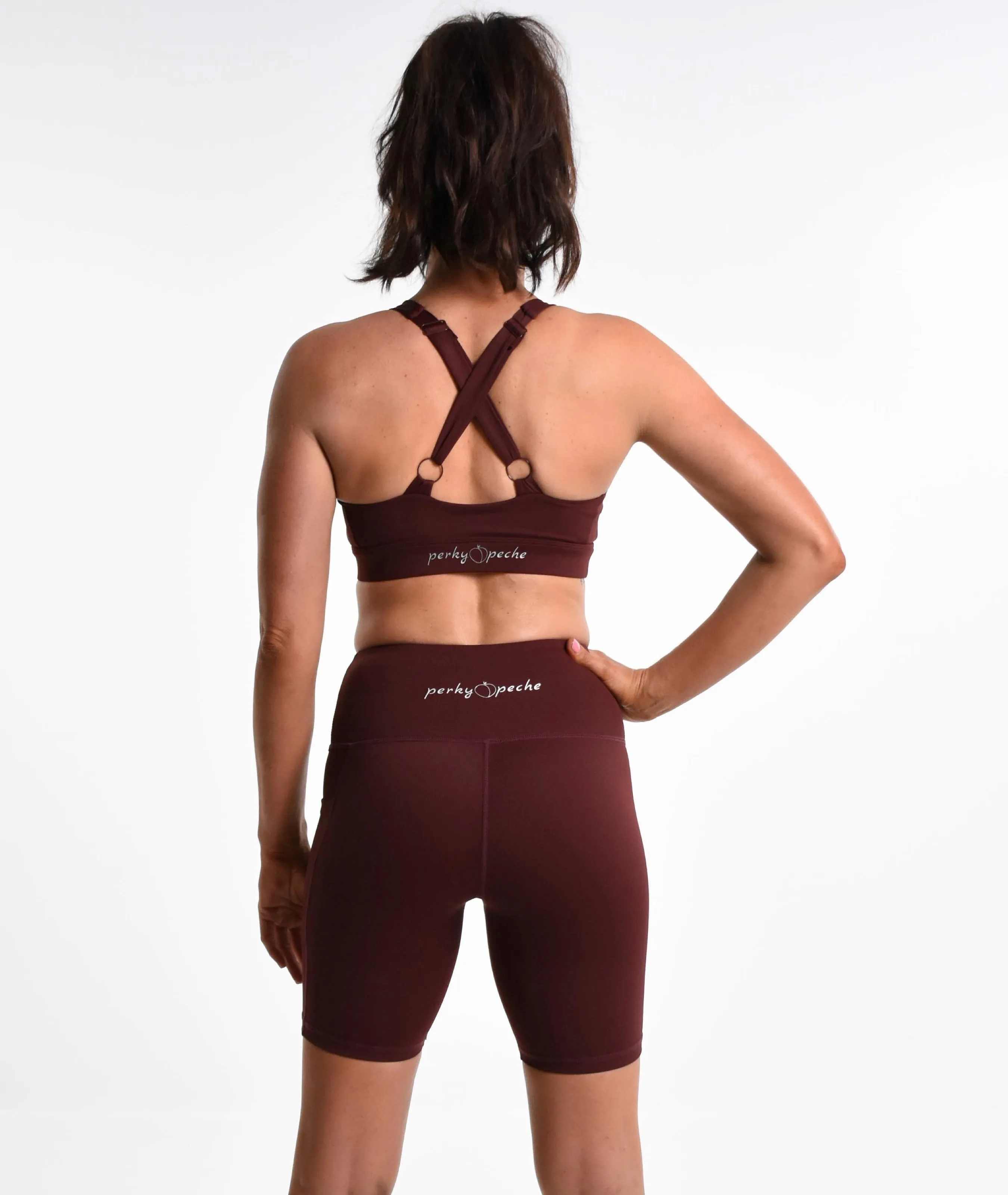 Pull Over Elle Elite Sports Bra - Maroon