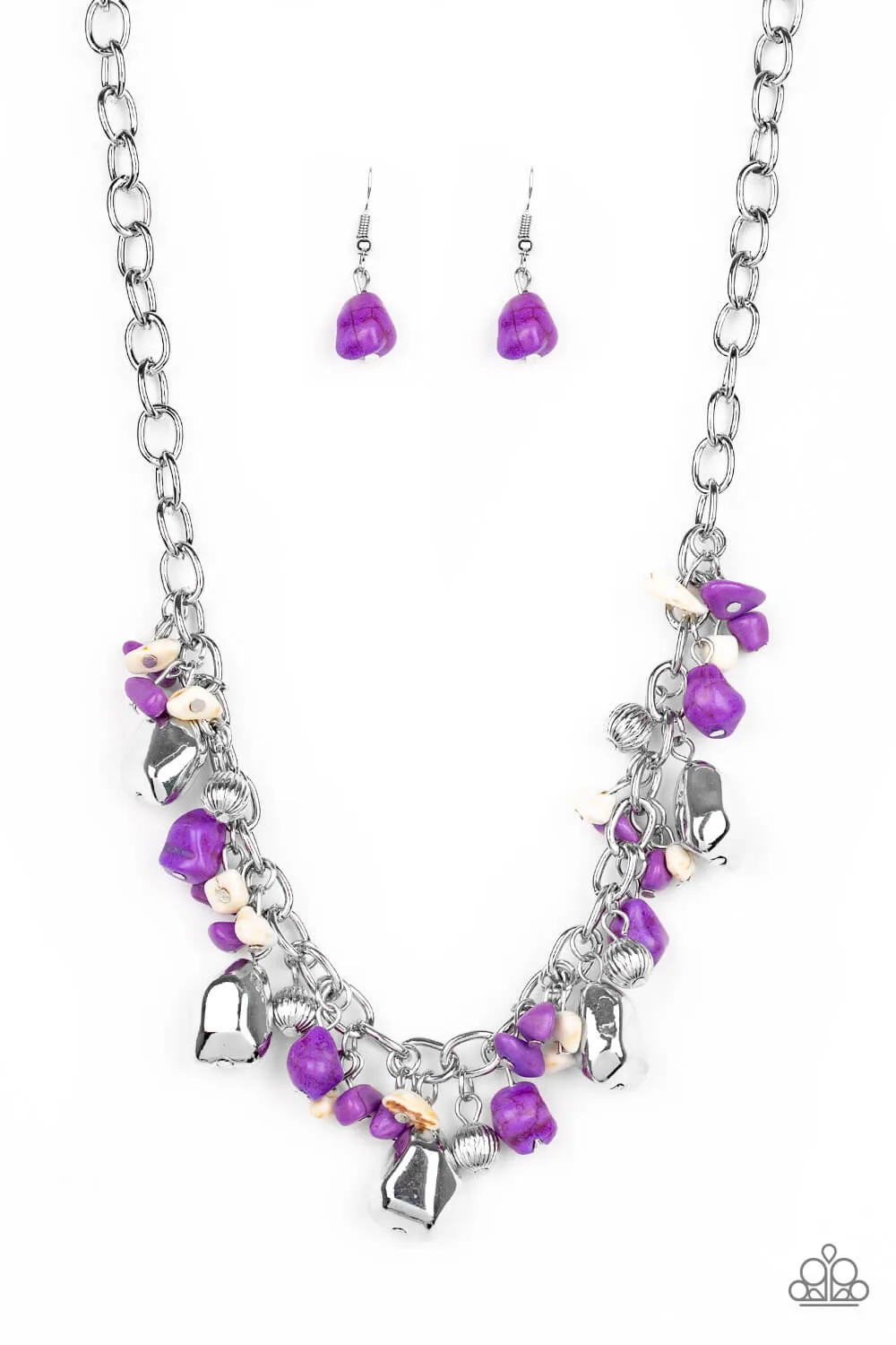 Quarry Trail - Purple Necklace Set
