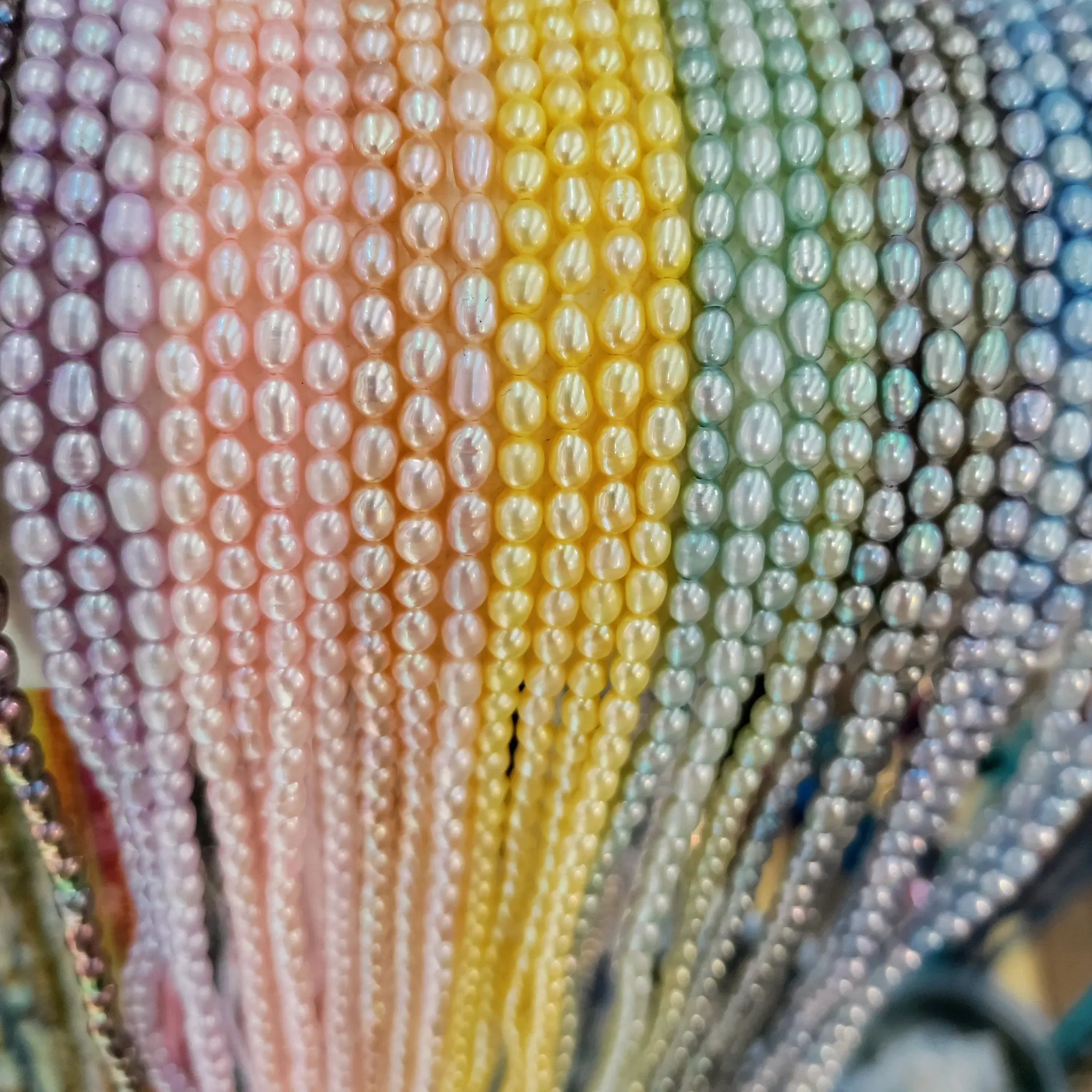 "Like a Rainbow" 36" Necklace - Pearls