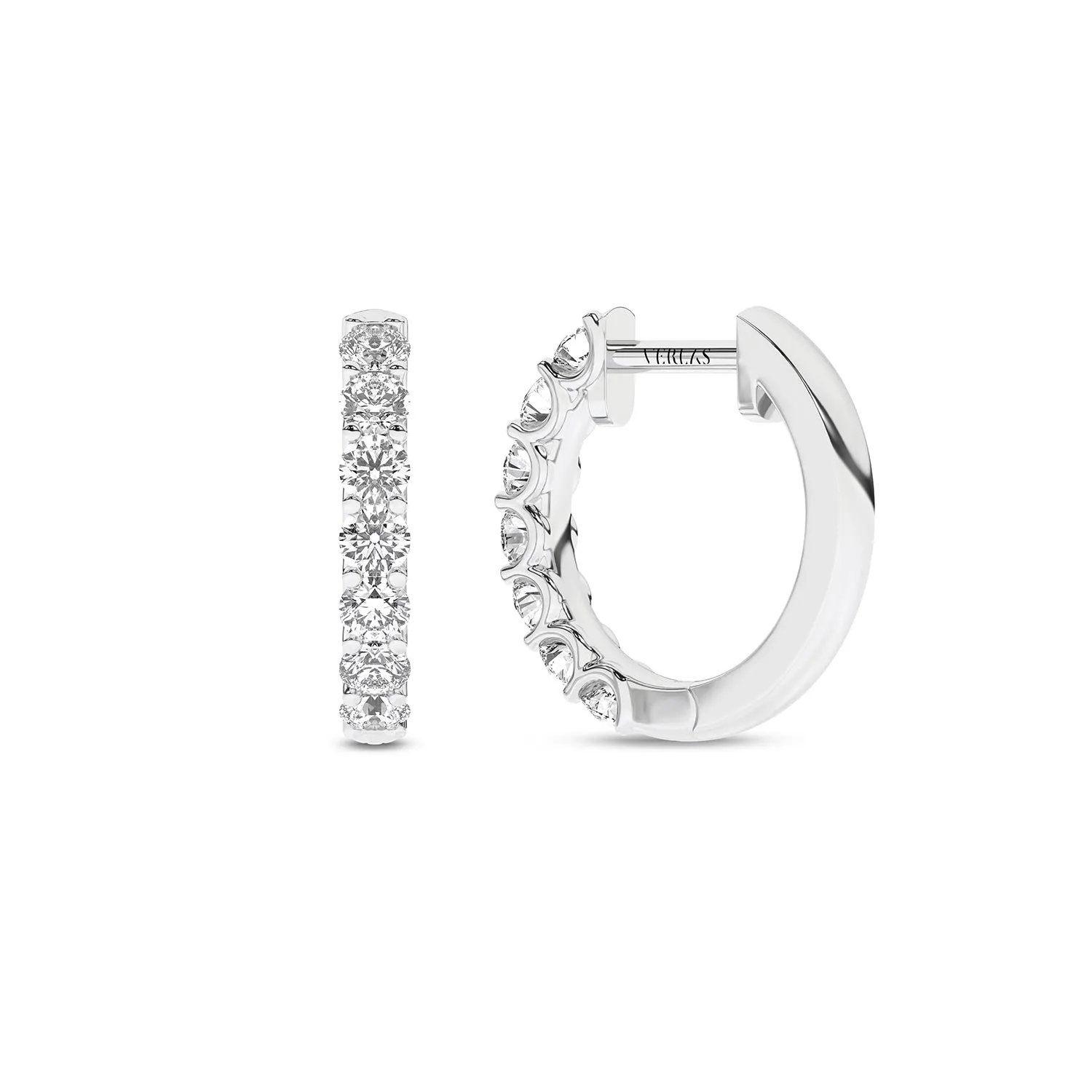 Radiant Half Trail Huggie Hoops