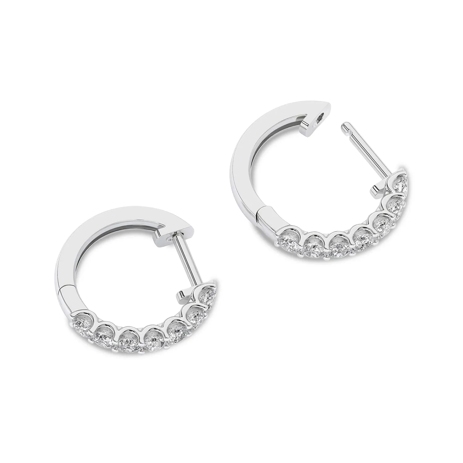 Radiant Half Trail Huggie Hoops