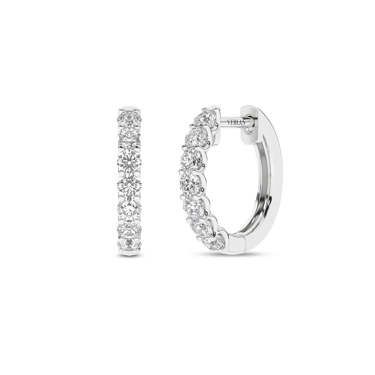 Radiant Half Trail Huggie Hoops