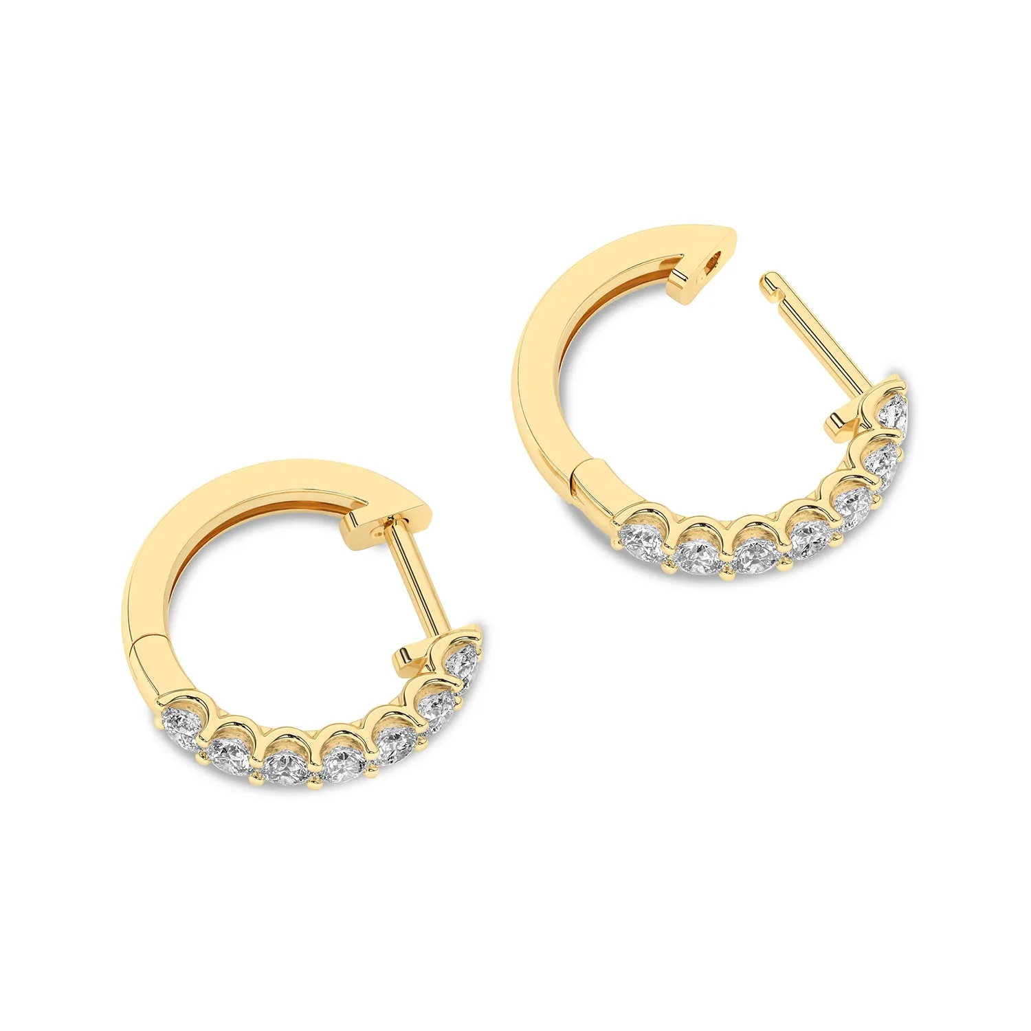 Radiant Half Trail Huggie Hoops