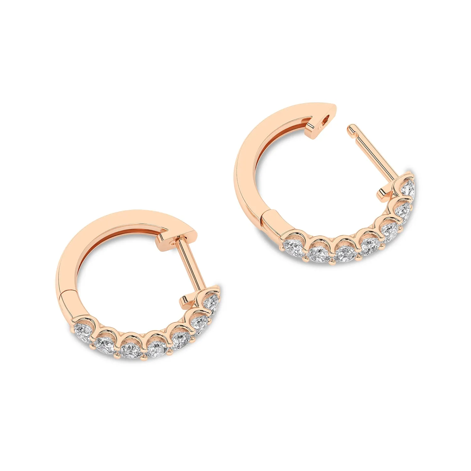 Radiant Half Trail Huggie Hoops