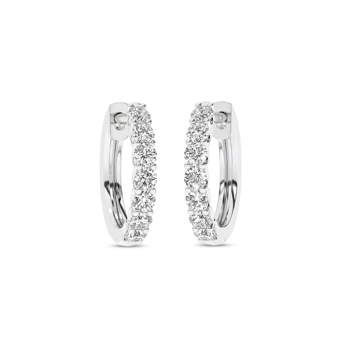 Radiant Half Trail Huggie Hoops