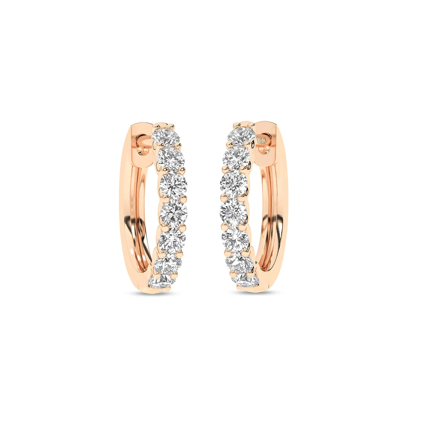 Radiant Half Trail Huggie Hoops