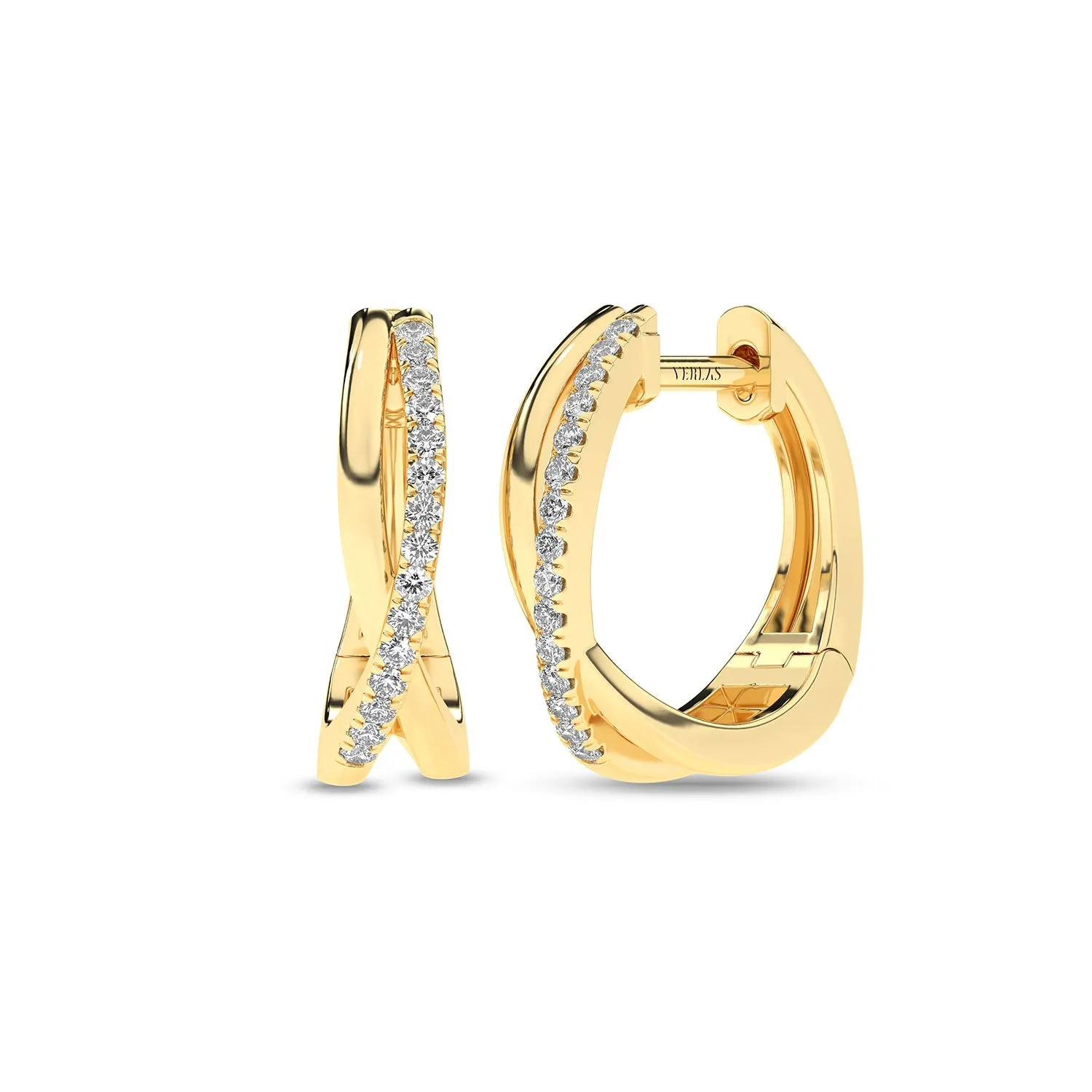 Radiant Twisted Huggie Hoops