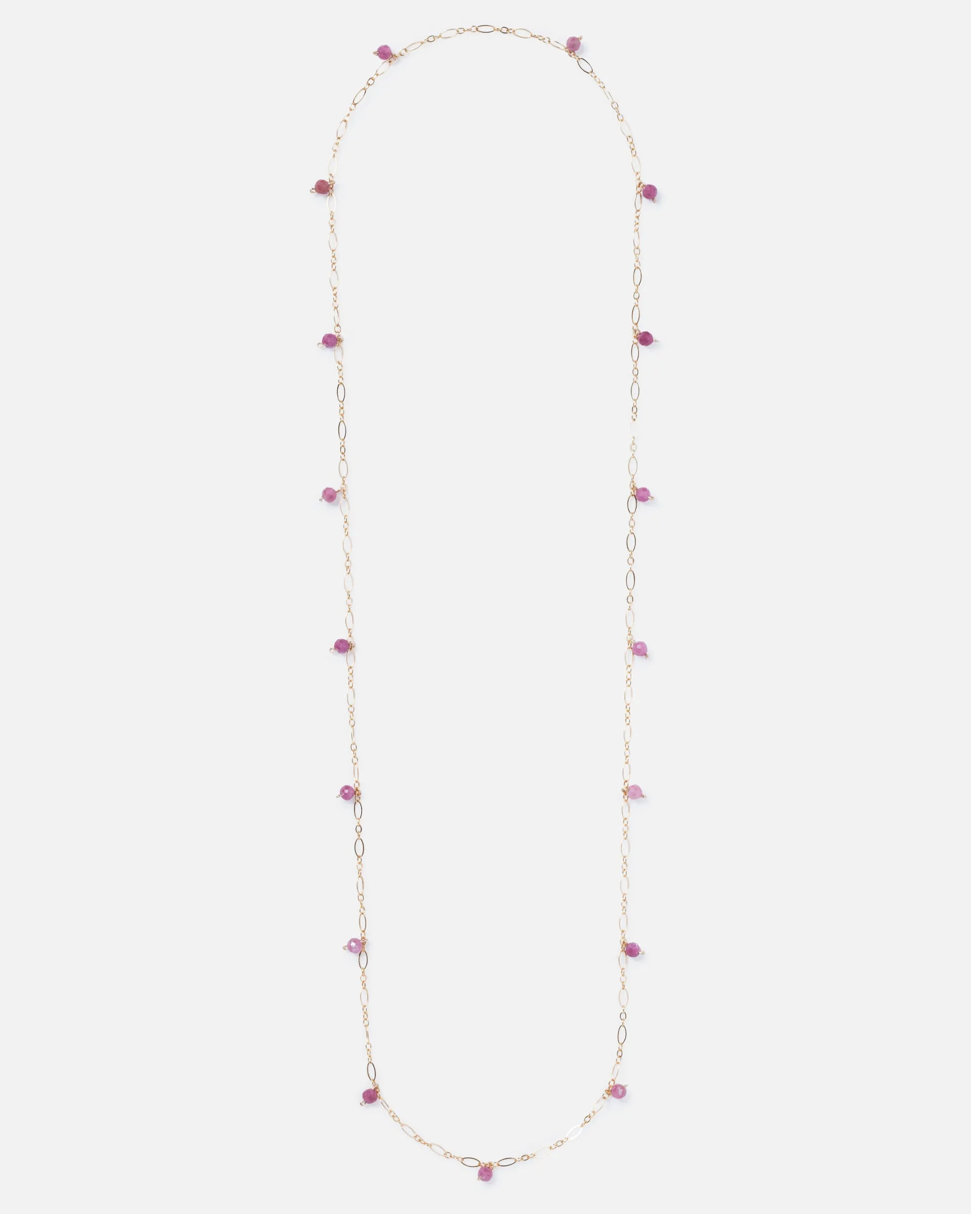 RHODONITE JANELLE 14K GOLD FILLED NECKLACE