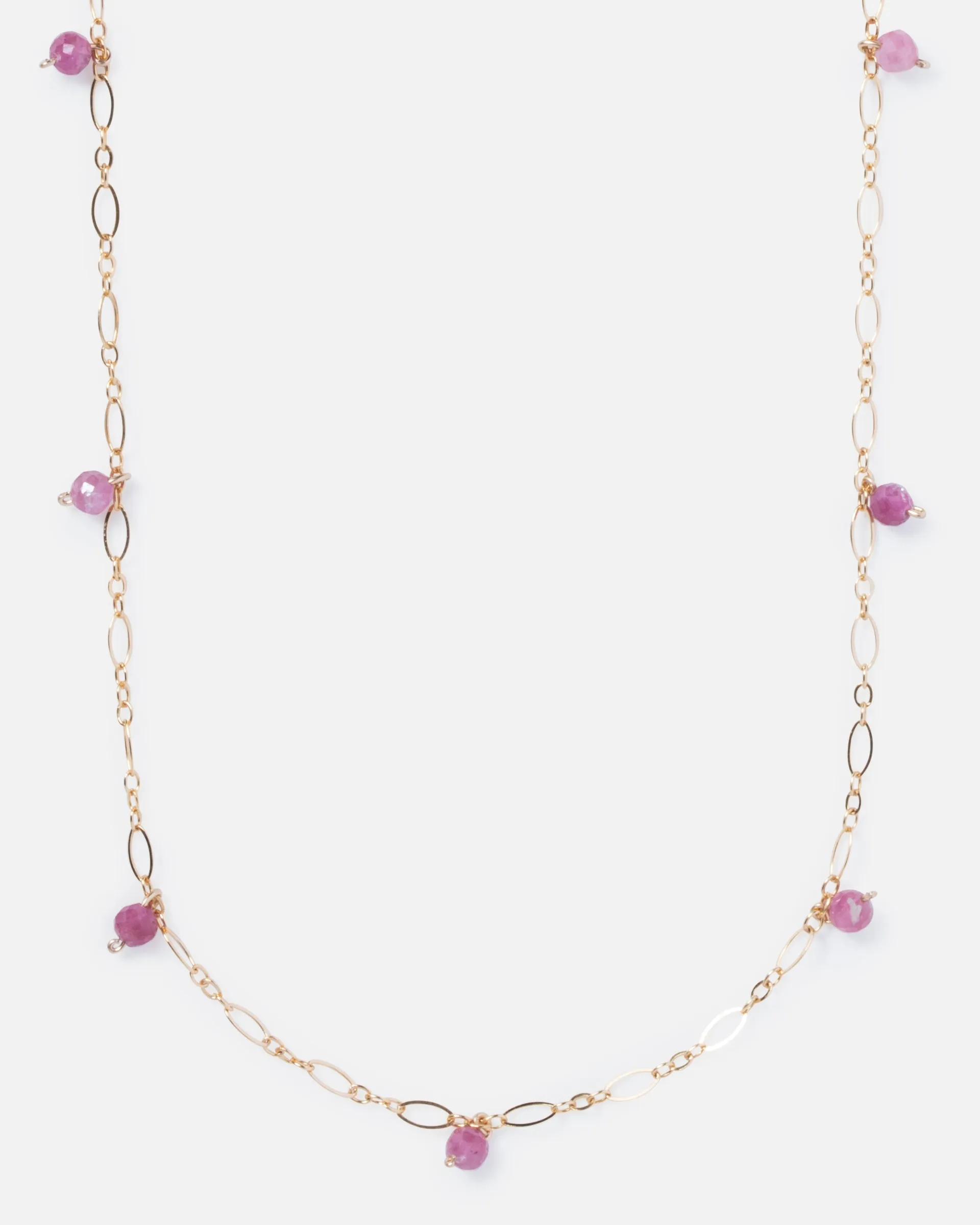 RHODONITE JANELLE 14K GOLD FILLED NECKLACE