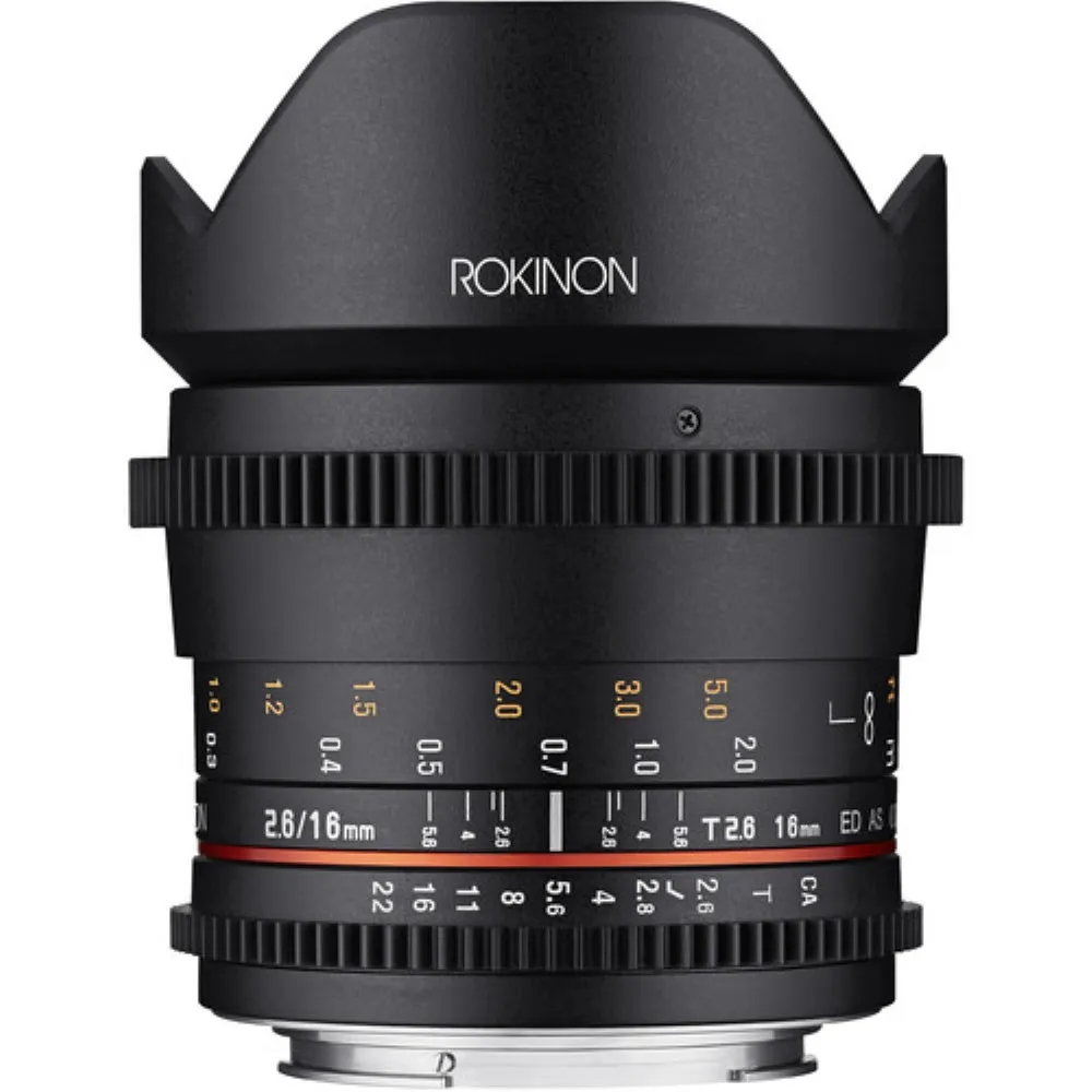 Rokinon 16mm T2.6 Full Frame Cine DS Lens for Sony E Mount