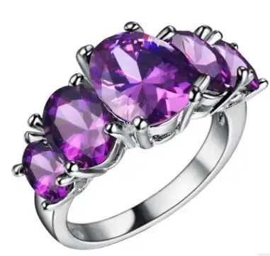 Rose Crystal CZ Ring- Colorful Fashion