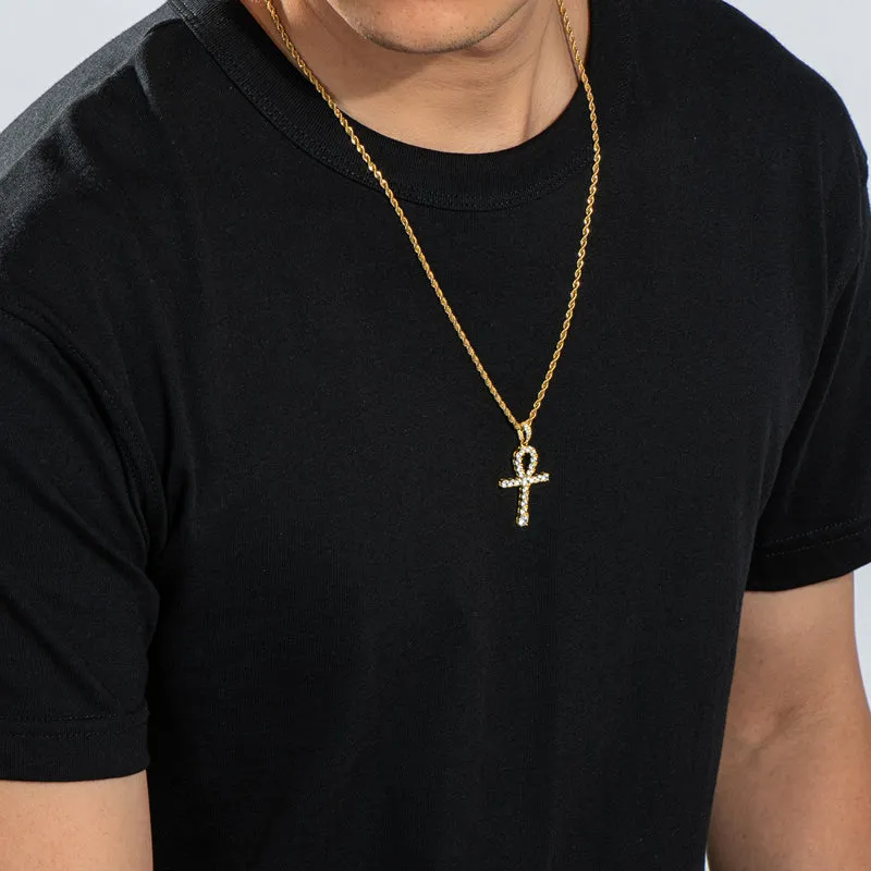 Round Cut Created Diamond Hip Hop Personalized Pendant Necklace 23.62''