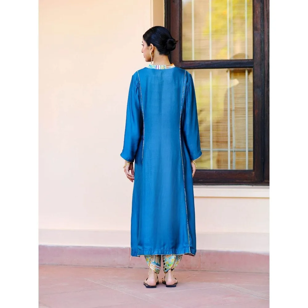 Sage Saga Kubra Blue Kurta