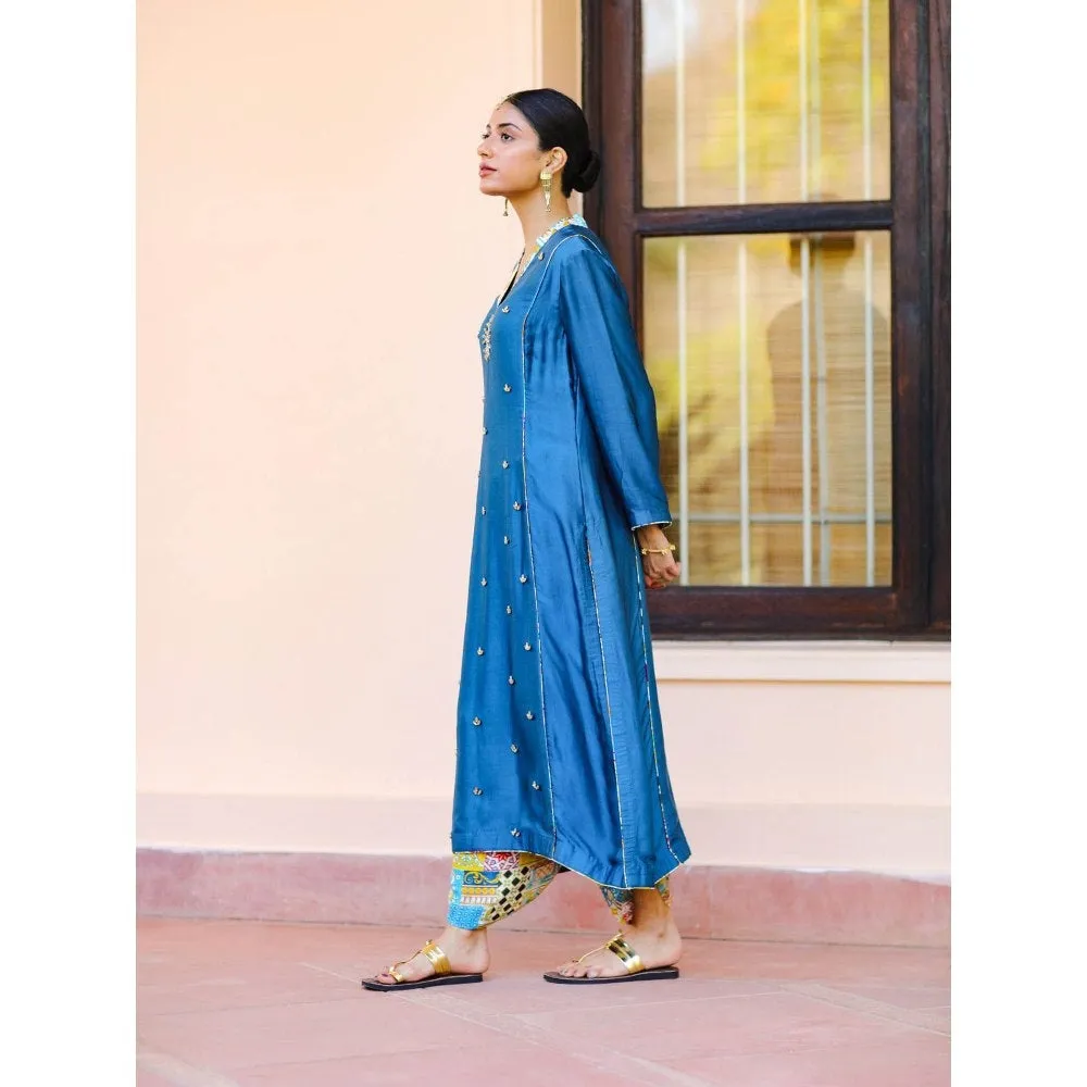 Sage Saga Kubra Blue Kurta