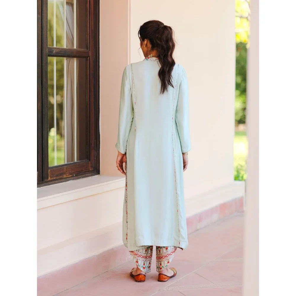 Sage Saga Kubra Mint Kurta