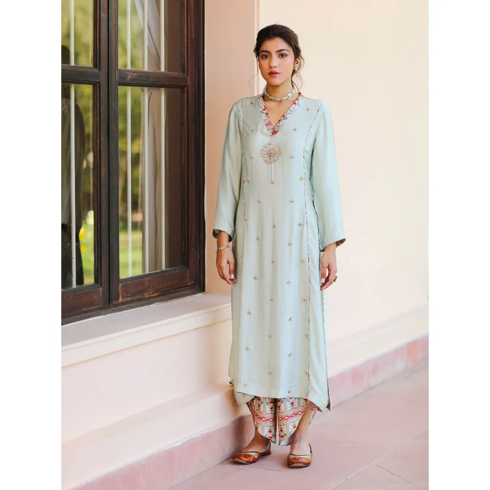 Sage Saga Kubra Mint Kurta